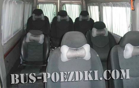 комфортные сиденья в маршрутке Никополь - Вроцлав