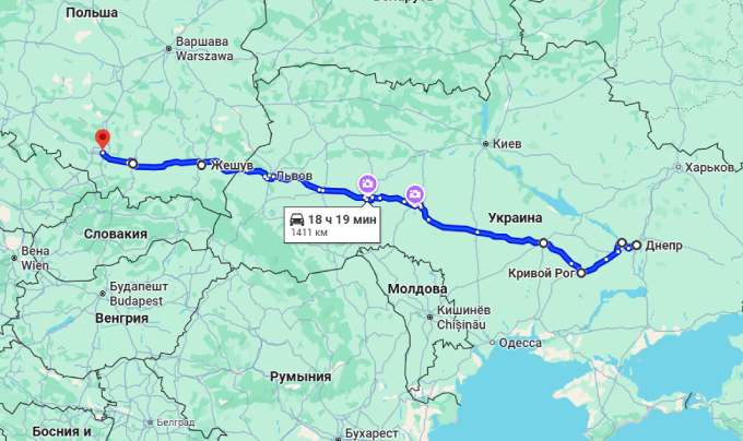 Автобус Дніпро - Катовіце — маршрут через міста України та Польщі