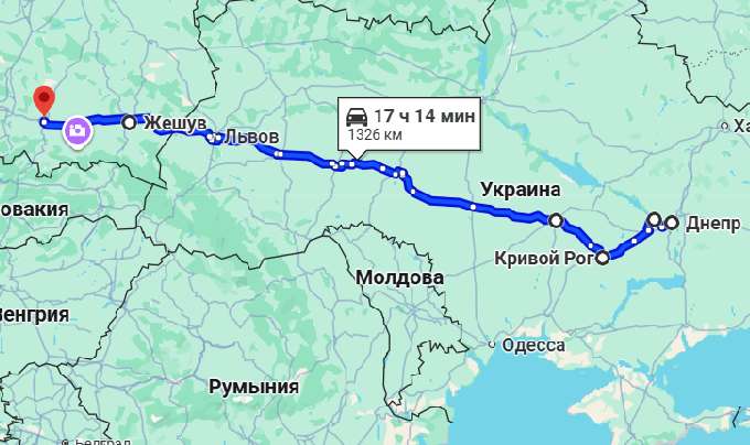 Автобус Дніпро - Краків — маршрут через міста України та Польщі